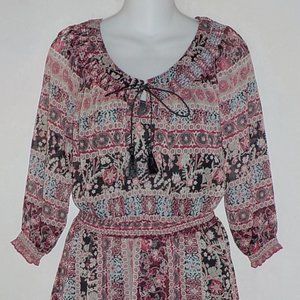 American Rag Cie dress sz XXS sz 00 black multi